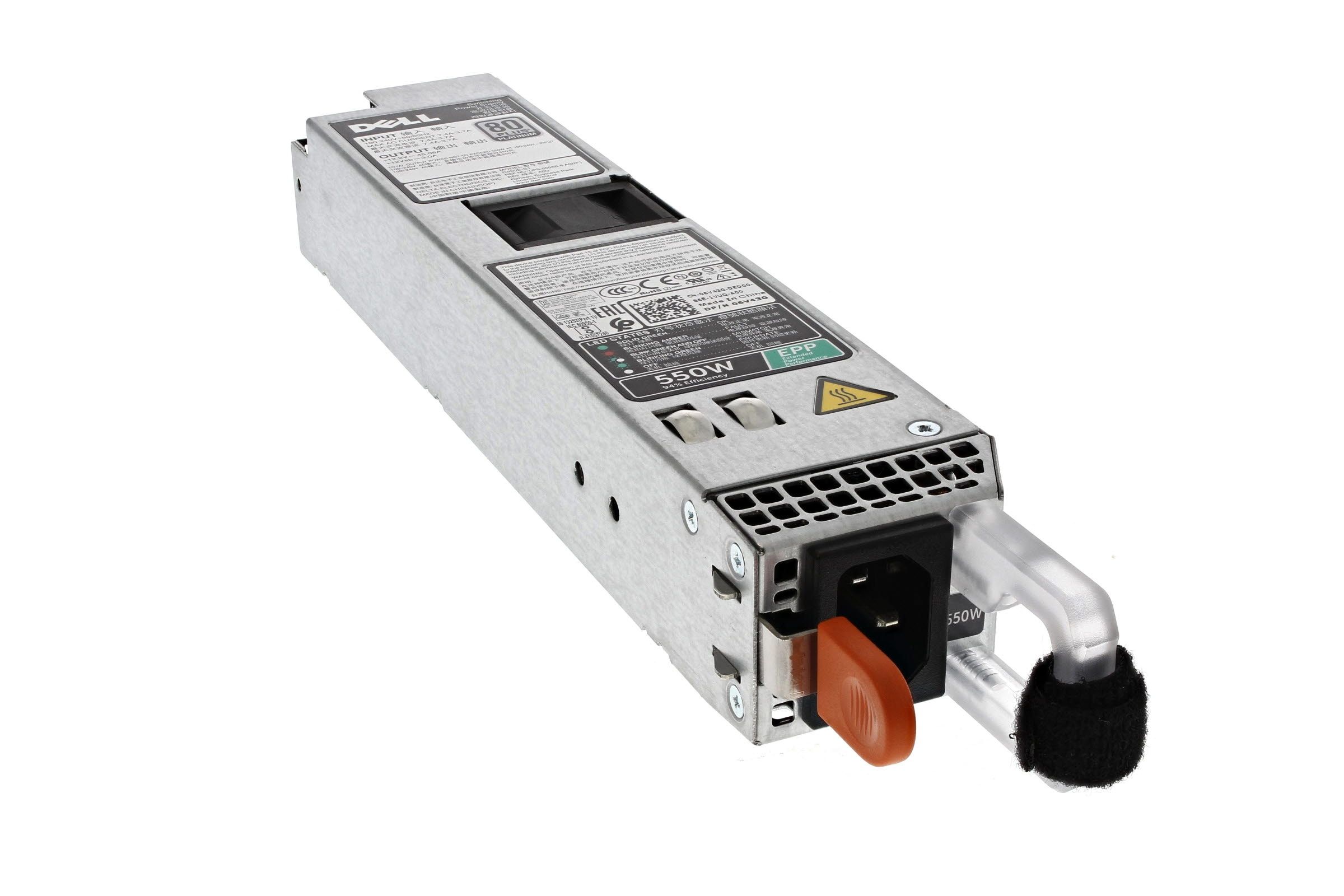 Alimentation Dell 550W - Référence 06V43G - Pour Serveur R430 - Occasion